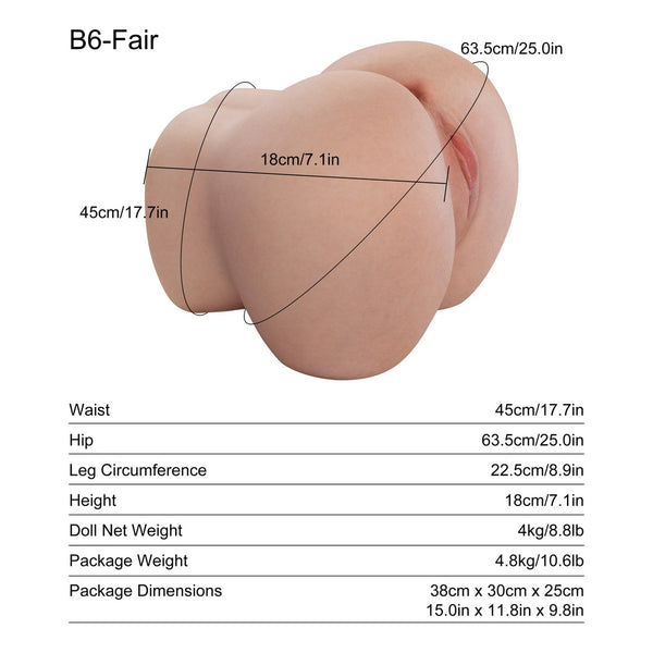 Anna: 4kg Mini Butt Torso -[Fair]